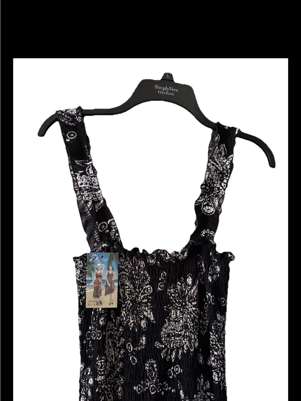 Black and White Paisley Maxi Dress from Z , XL Jr - Picture 2 of 6